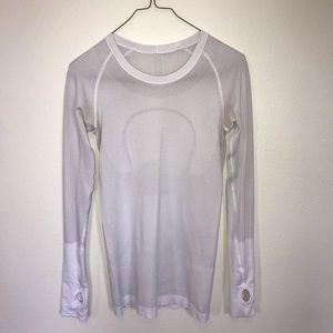 Lululemon white swiftly tech long sleeve